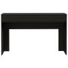 Black Wengue 2-Drawer Computer Desk