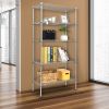 Home Kitchen Supplies Furniture, 5-Tier Metal Shelving Racks, Adjustable Metal Storage Racks, 5-Tier Shelving Unit with Leveling Feet