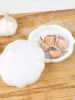 1pc White Garlic Plastic Storage Box; Fruit And Vegetable Shaped Food Saver Storage Container; 350ml/12.3oz